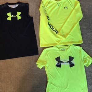 Lot of XL loose fit boys under Armour shirts